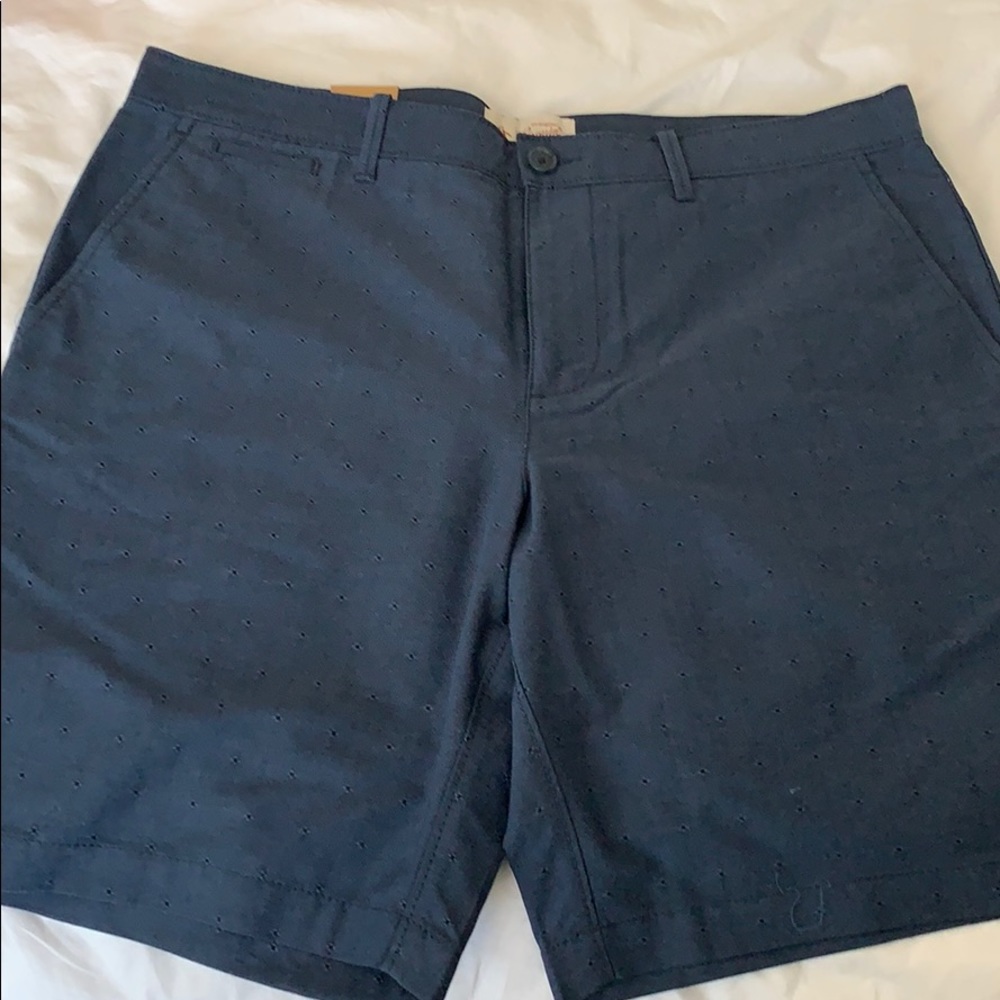 Men’s blue slim fit shorts